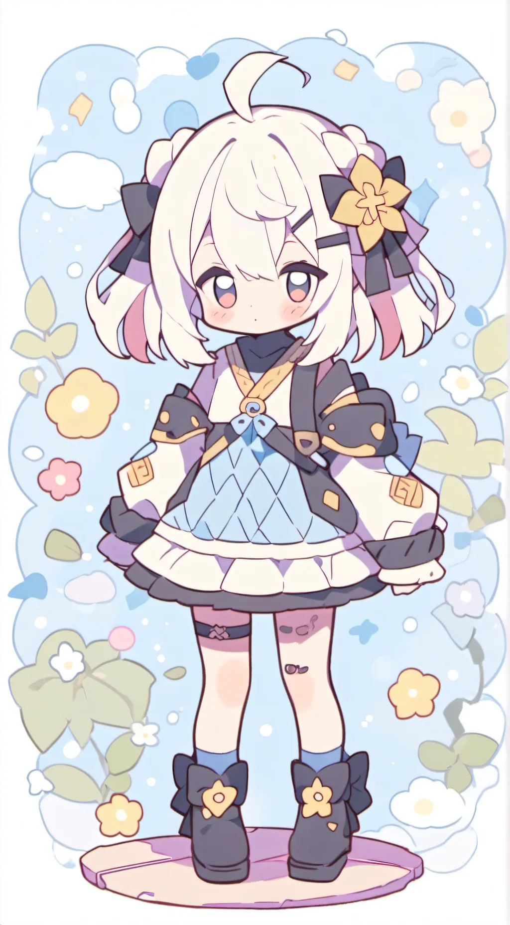 ai character: Shinobu (chibi) background