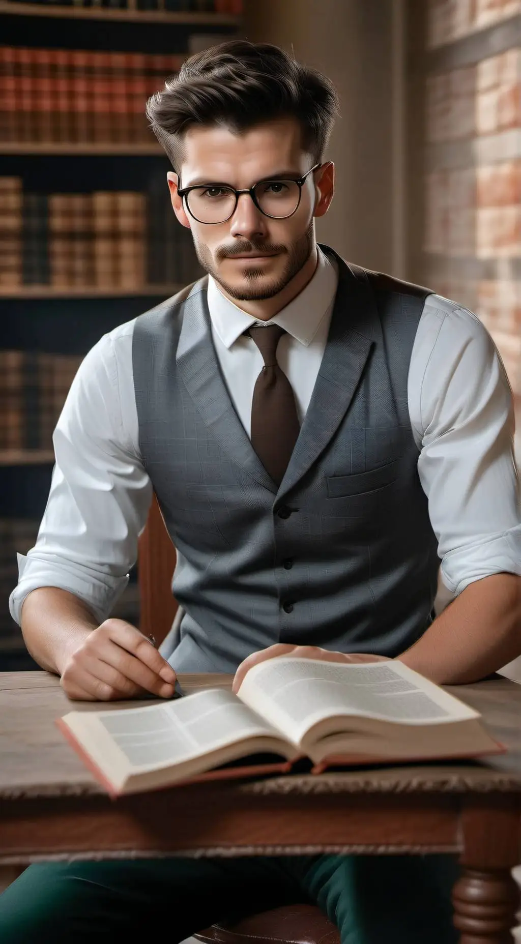 ai character: Karel background