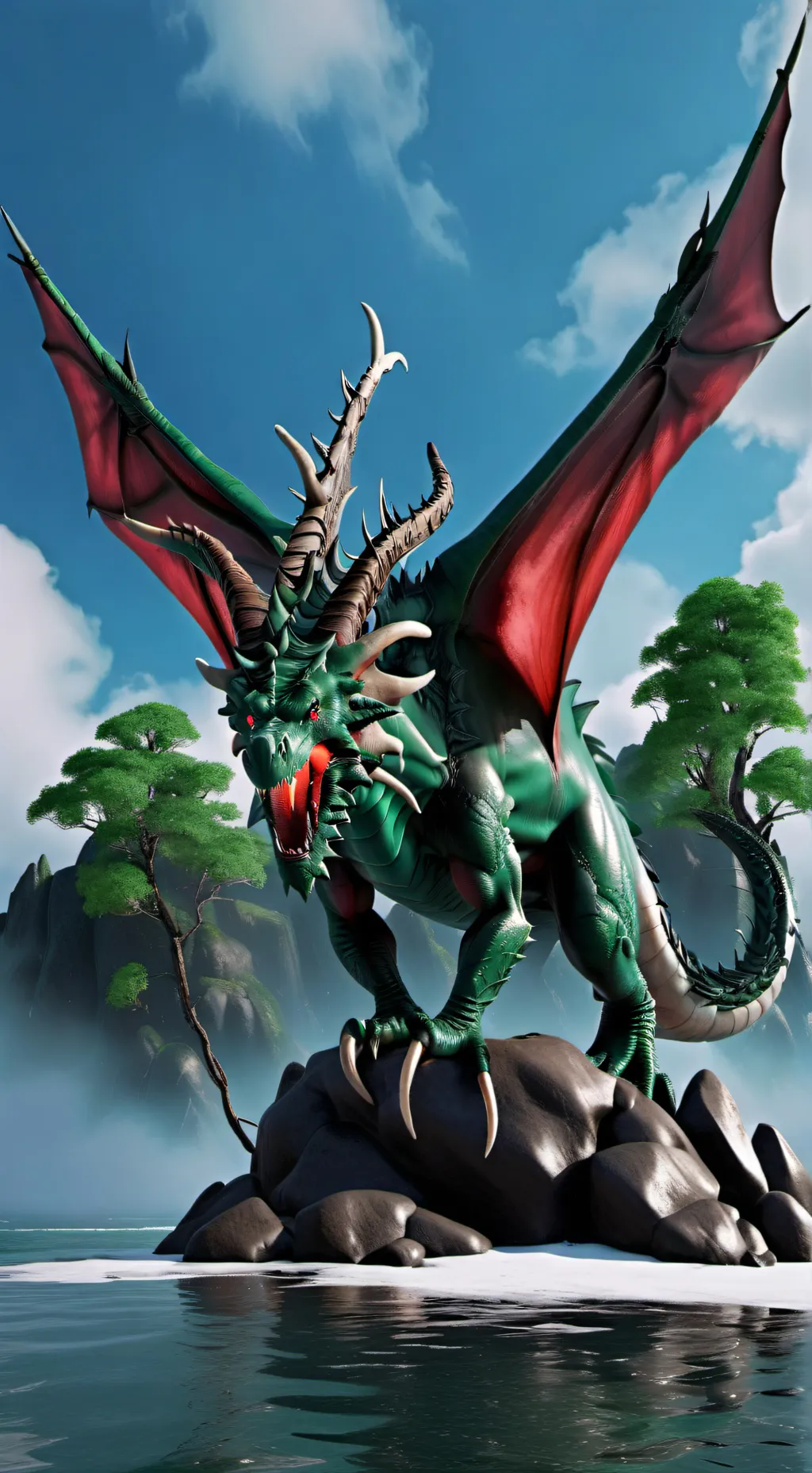 ai character: Dragón rework background