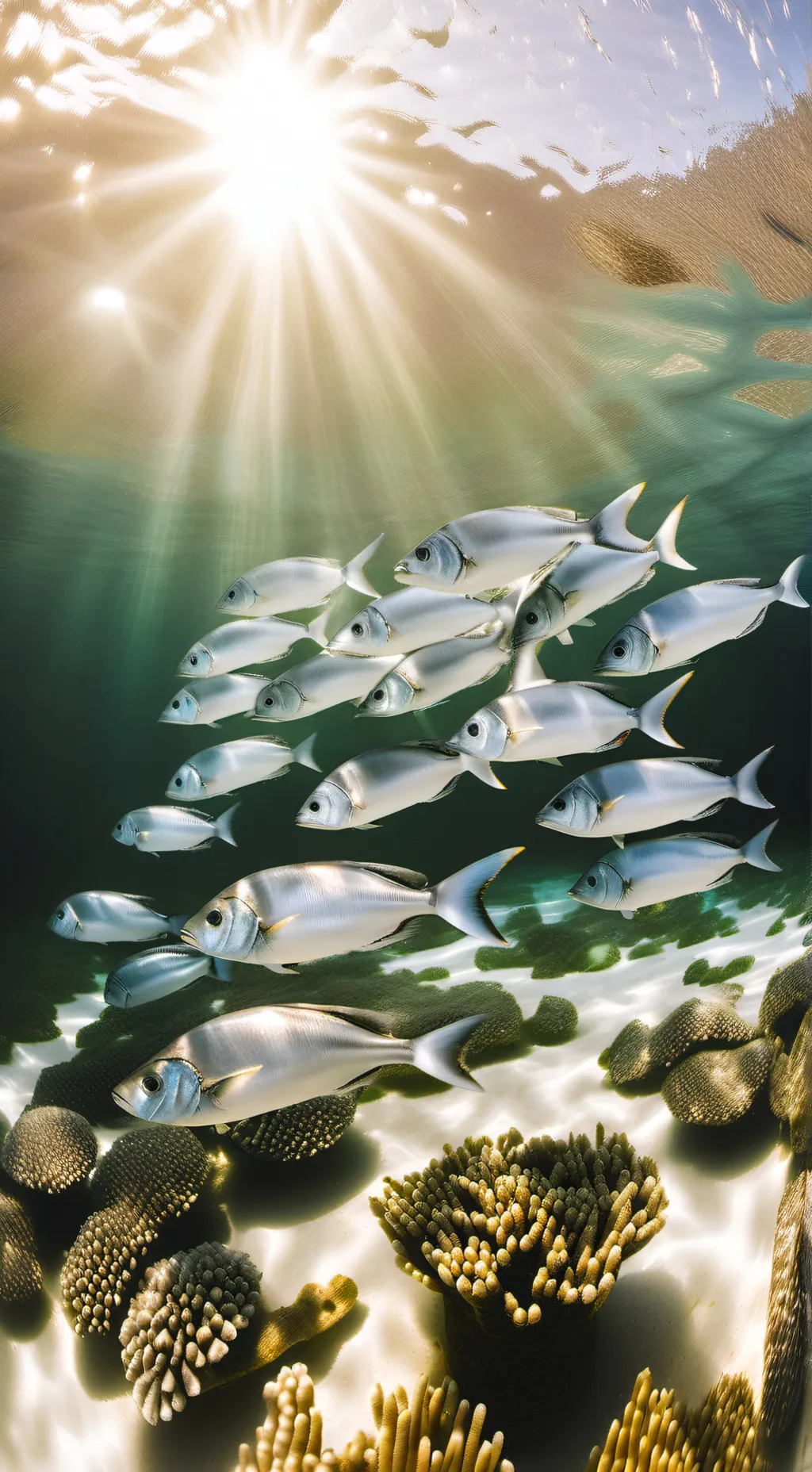 ai character: Fish background