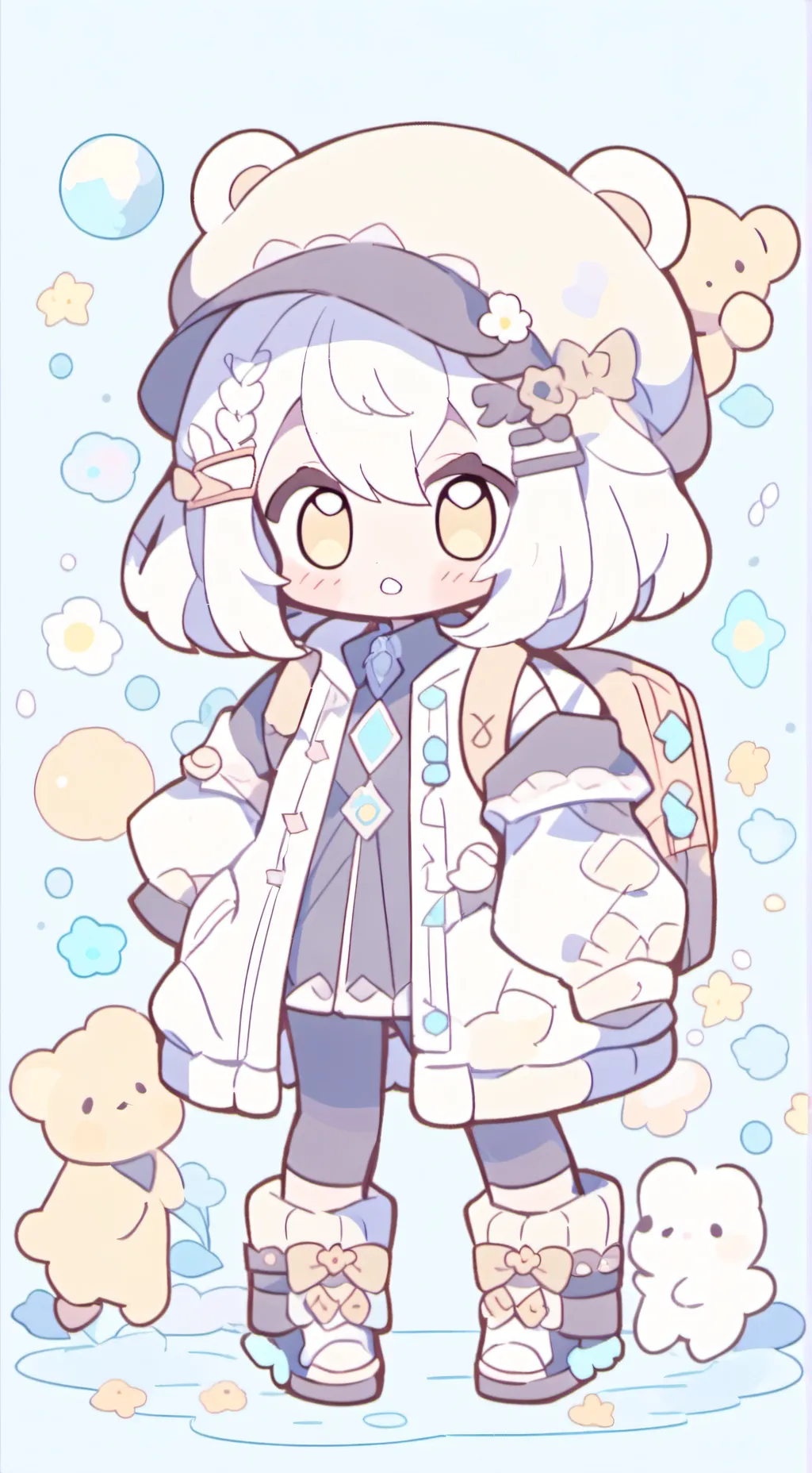 ai character: sus gaud background