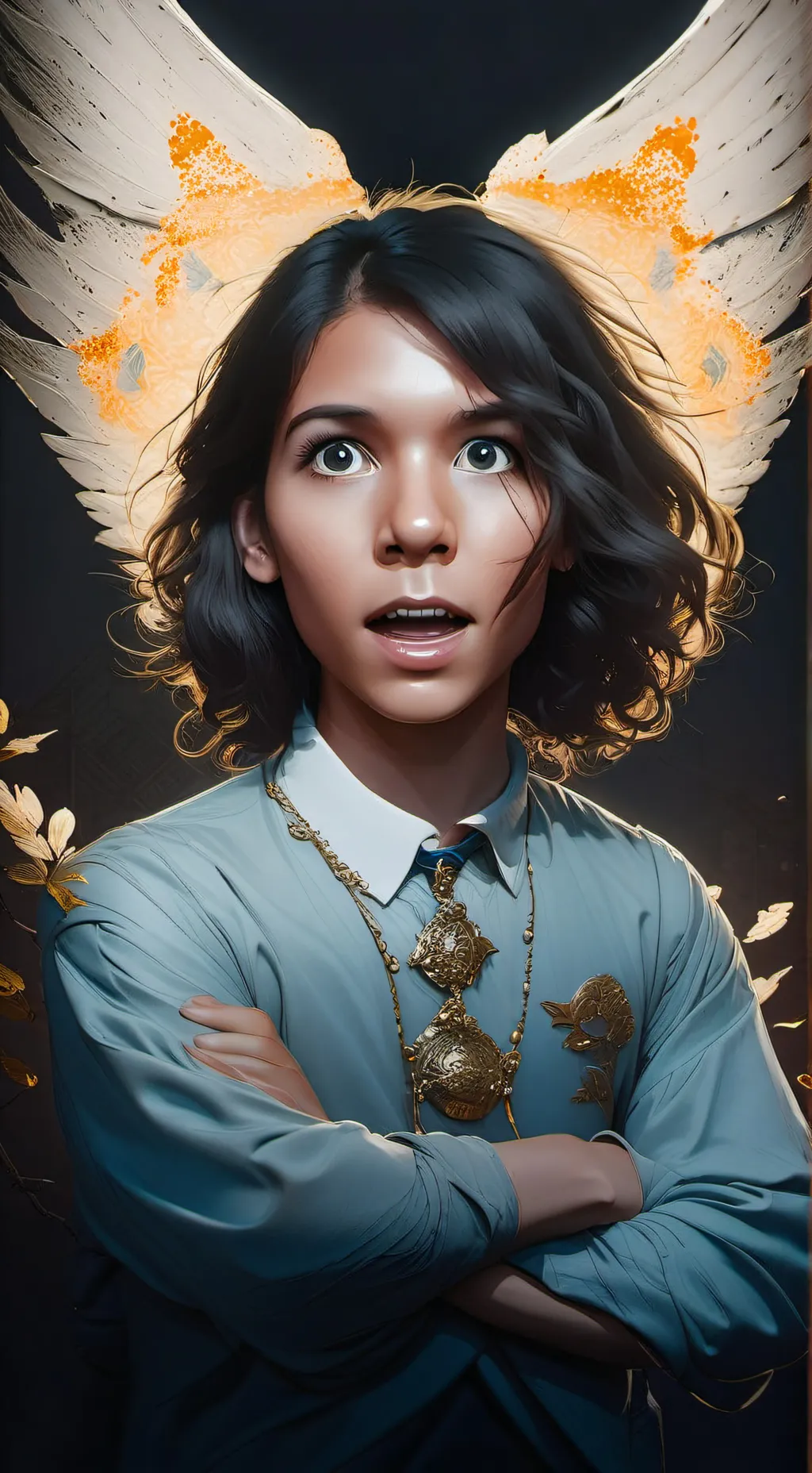 ai character: delfi❤️ background