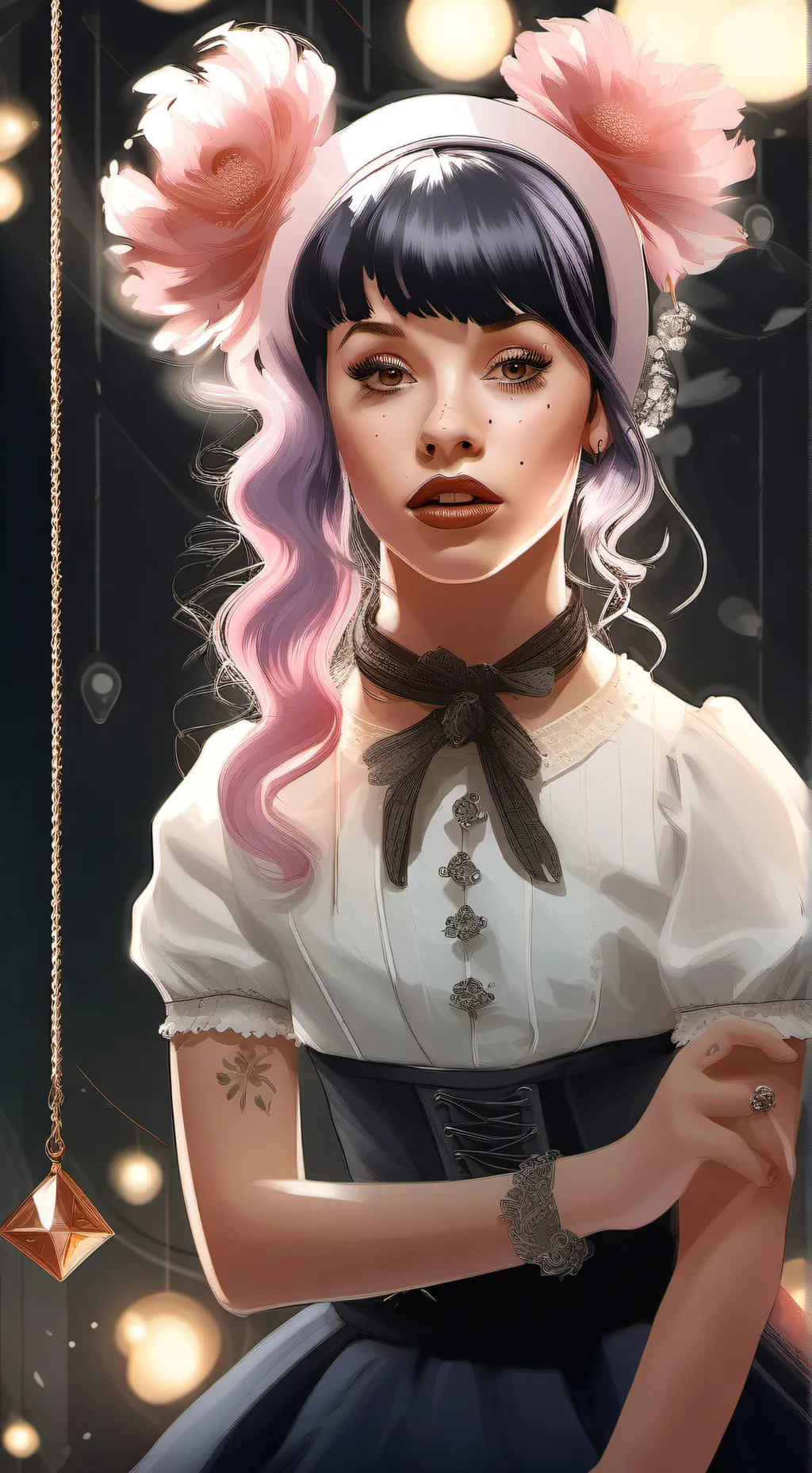 ai character: Melanie Martinez!! background