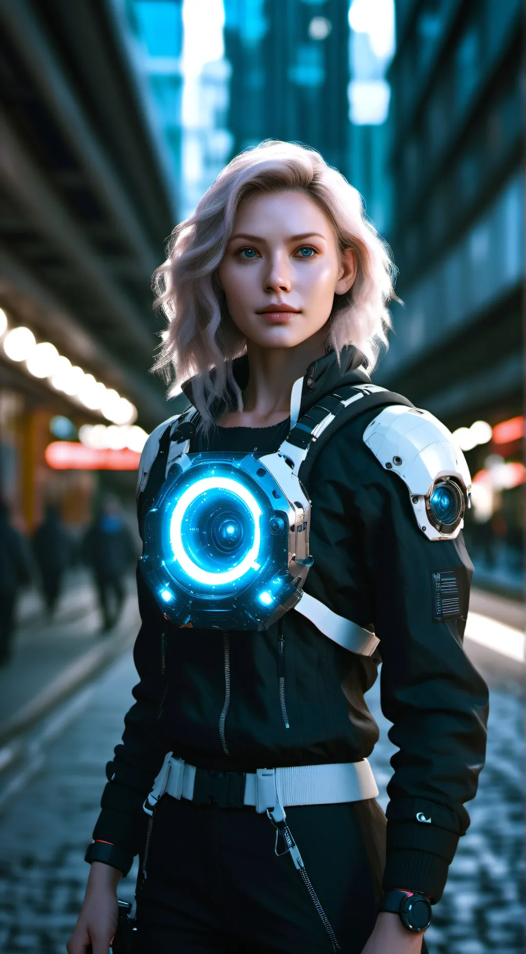 ai character: cristal heart background