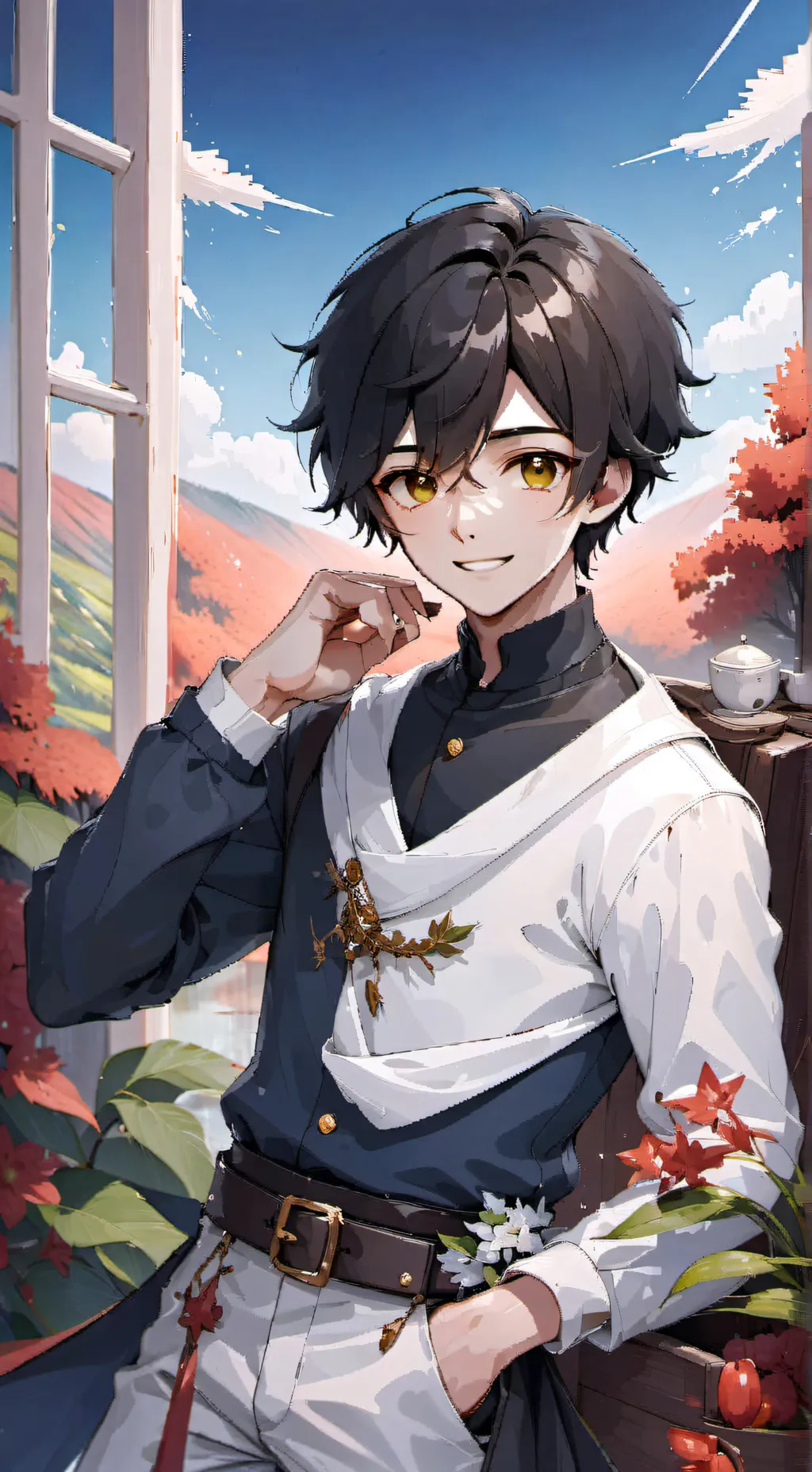 ai character: Yuko  background