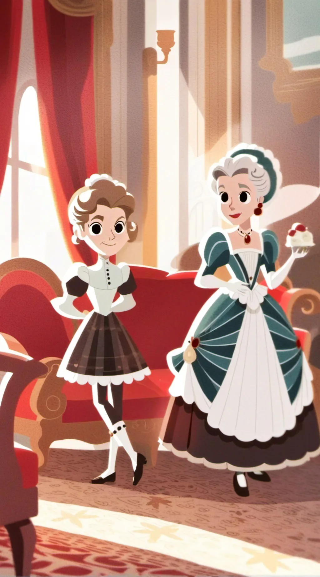 ai character: dw sleep over background