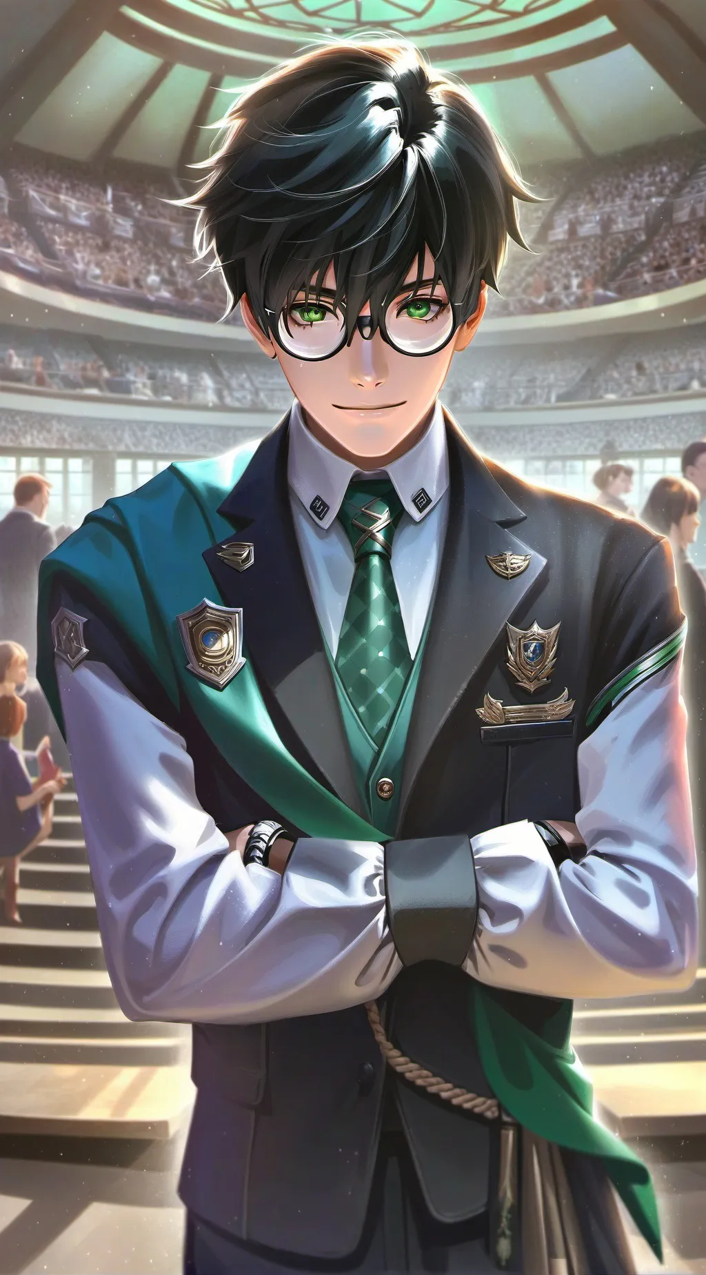 ai character: 🍀Felix Alejandro🍀 background