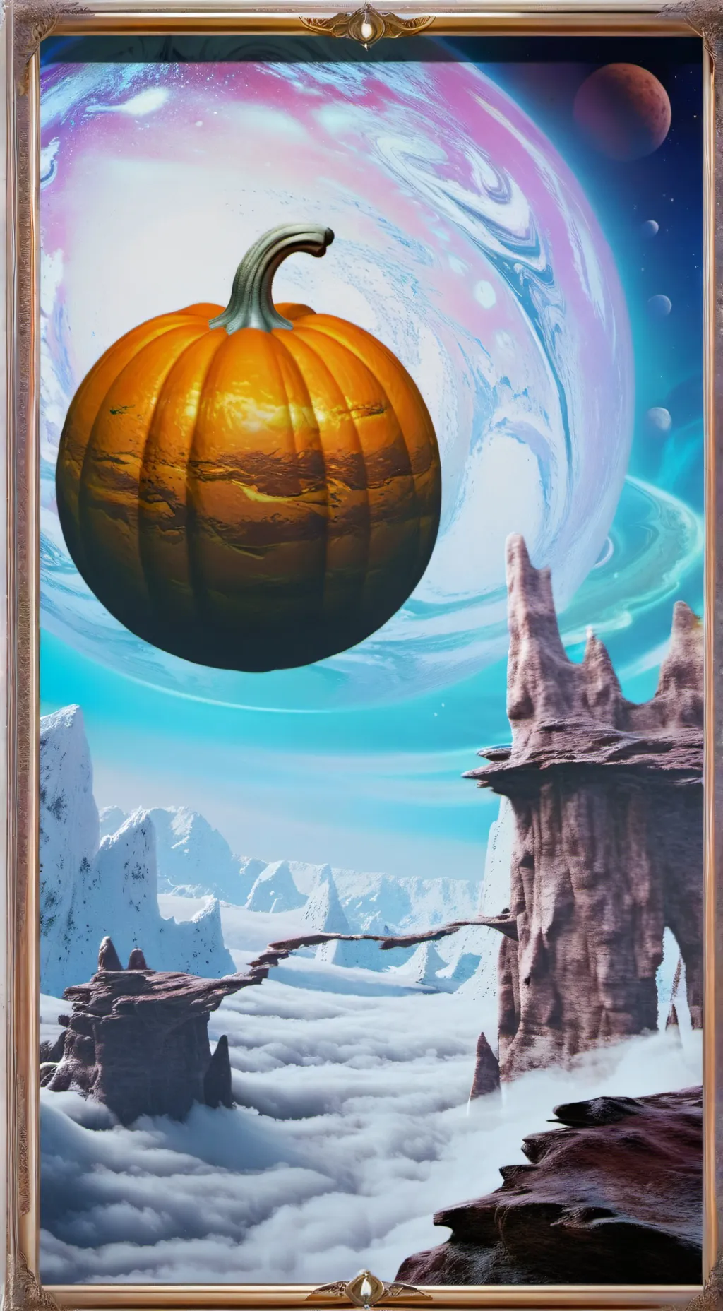 ai character: Earth is scared 😱  background