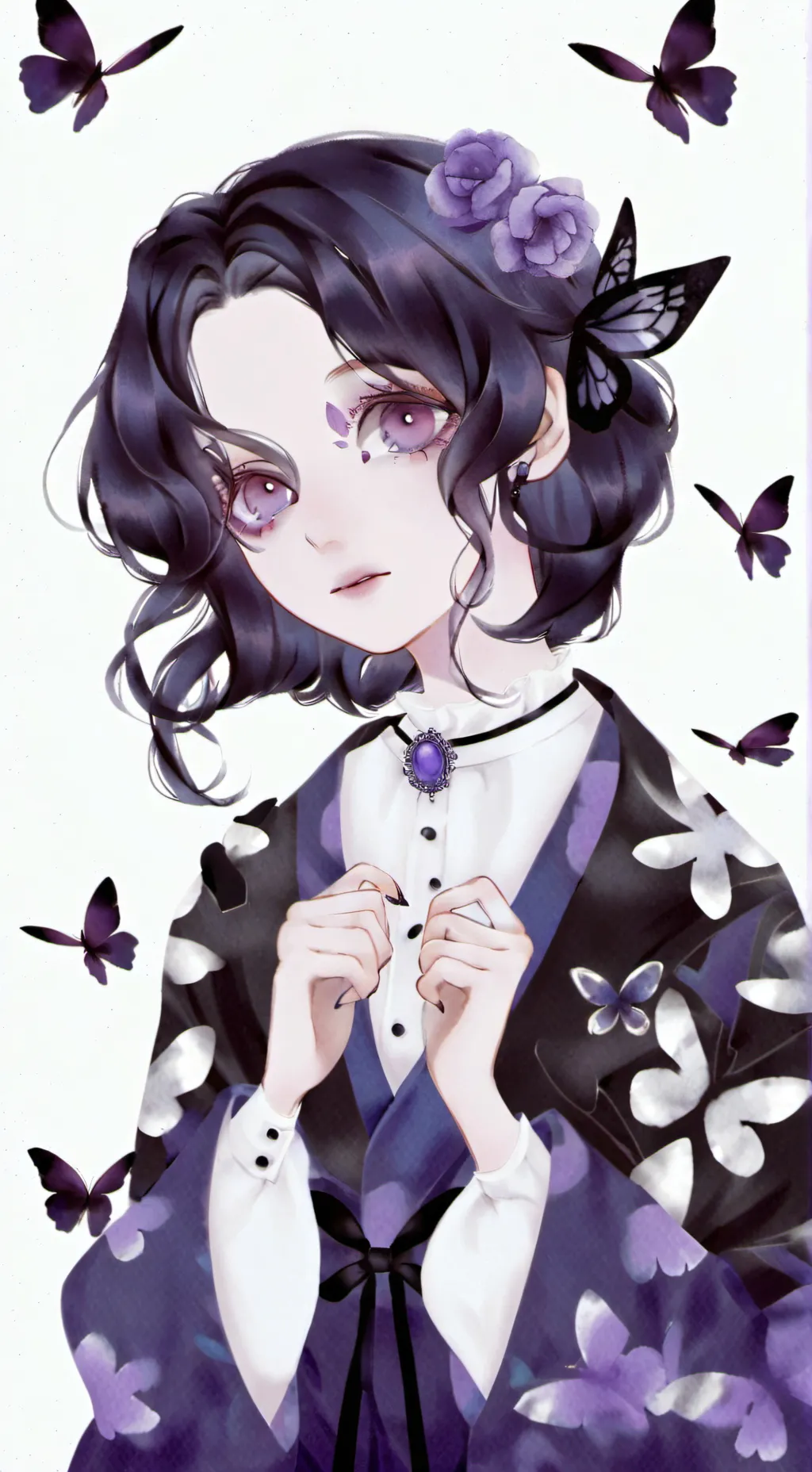 ai character: Shinobu kocho background