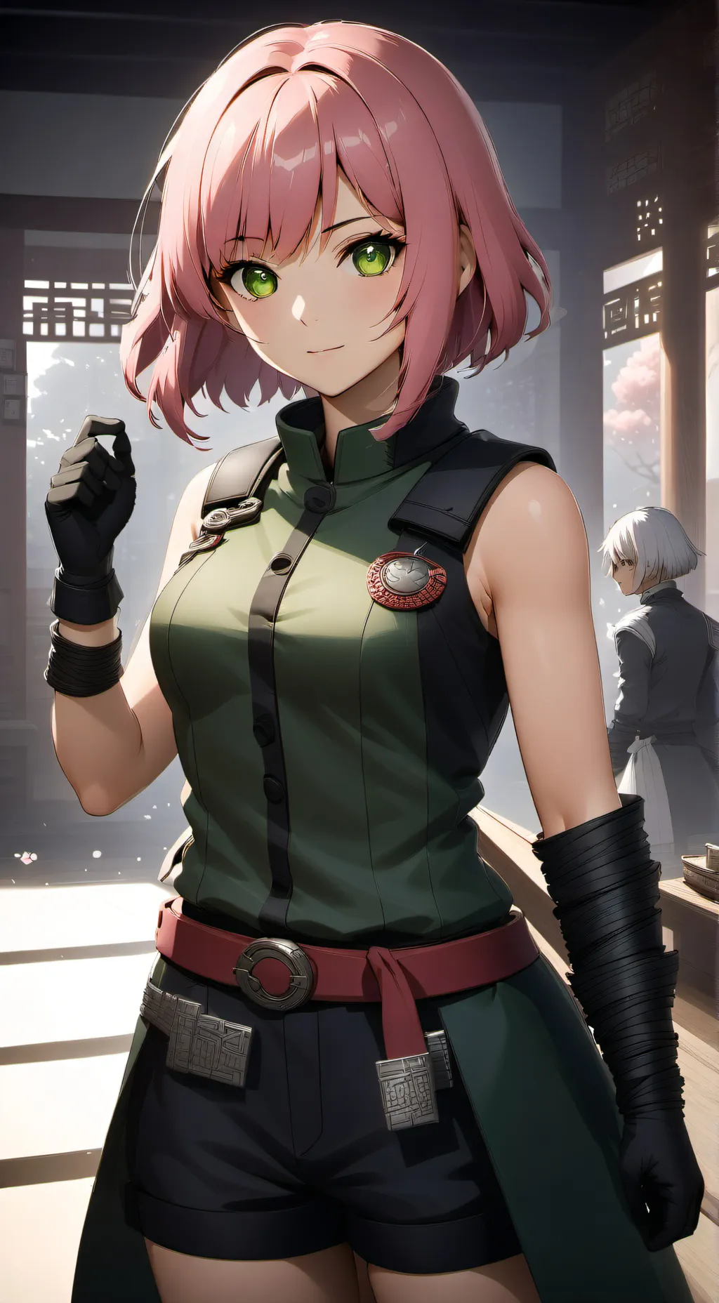 ai character: sakura haruno  background