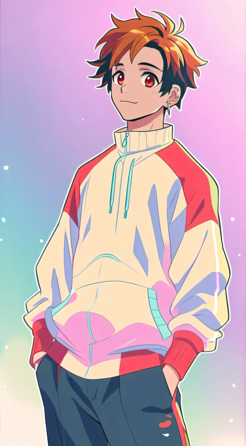 ai character: Kny X Mha background