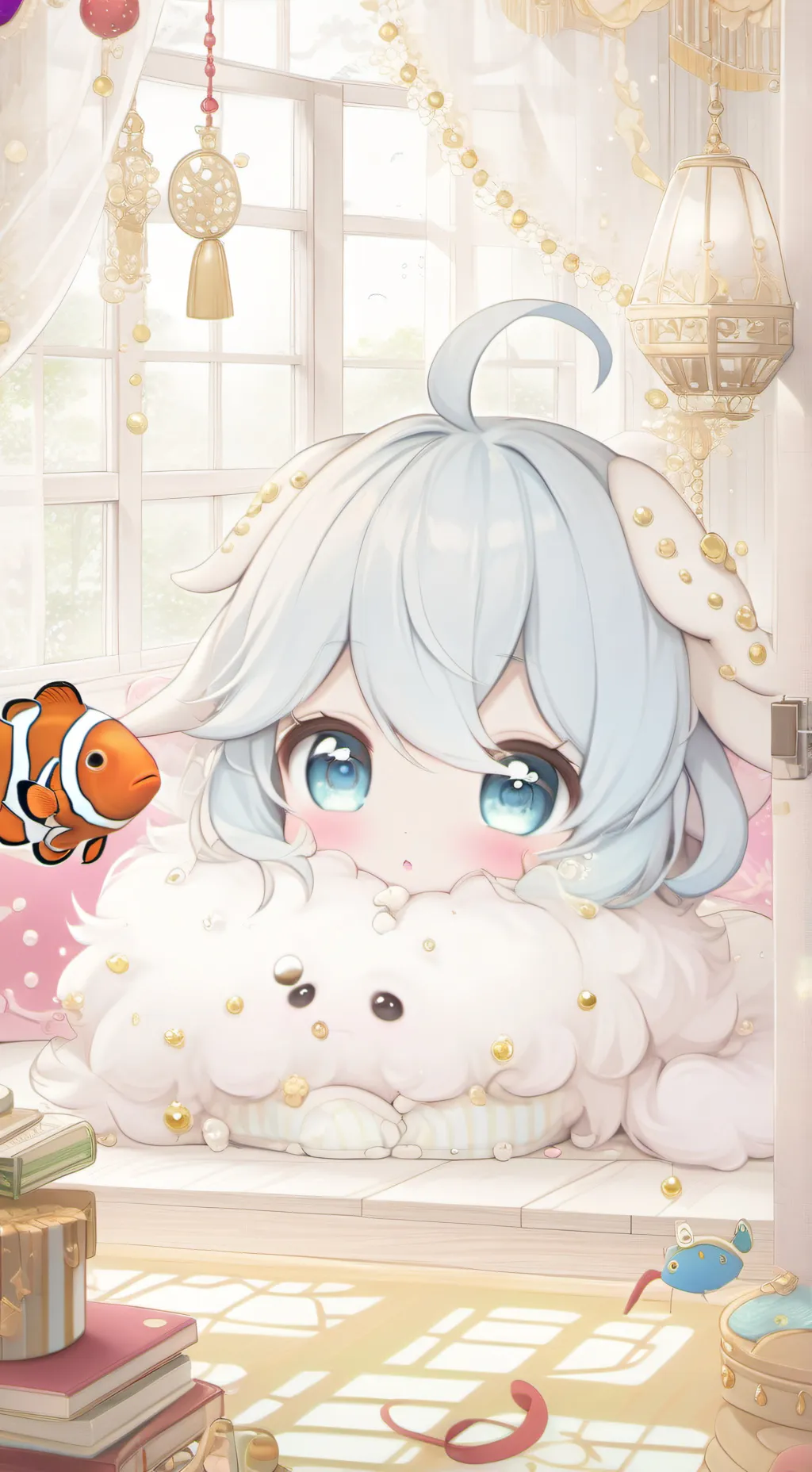 ai character: BlueGold Dreamer S background