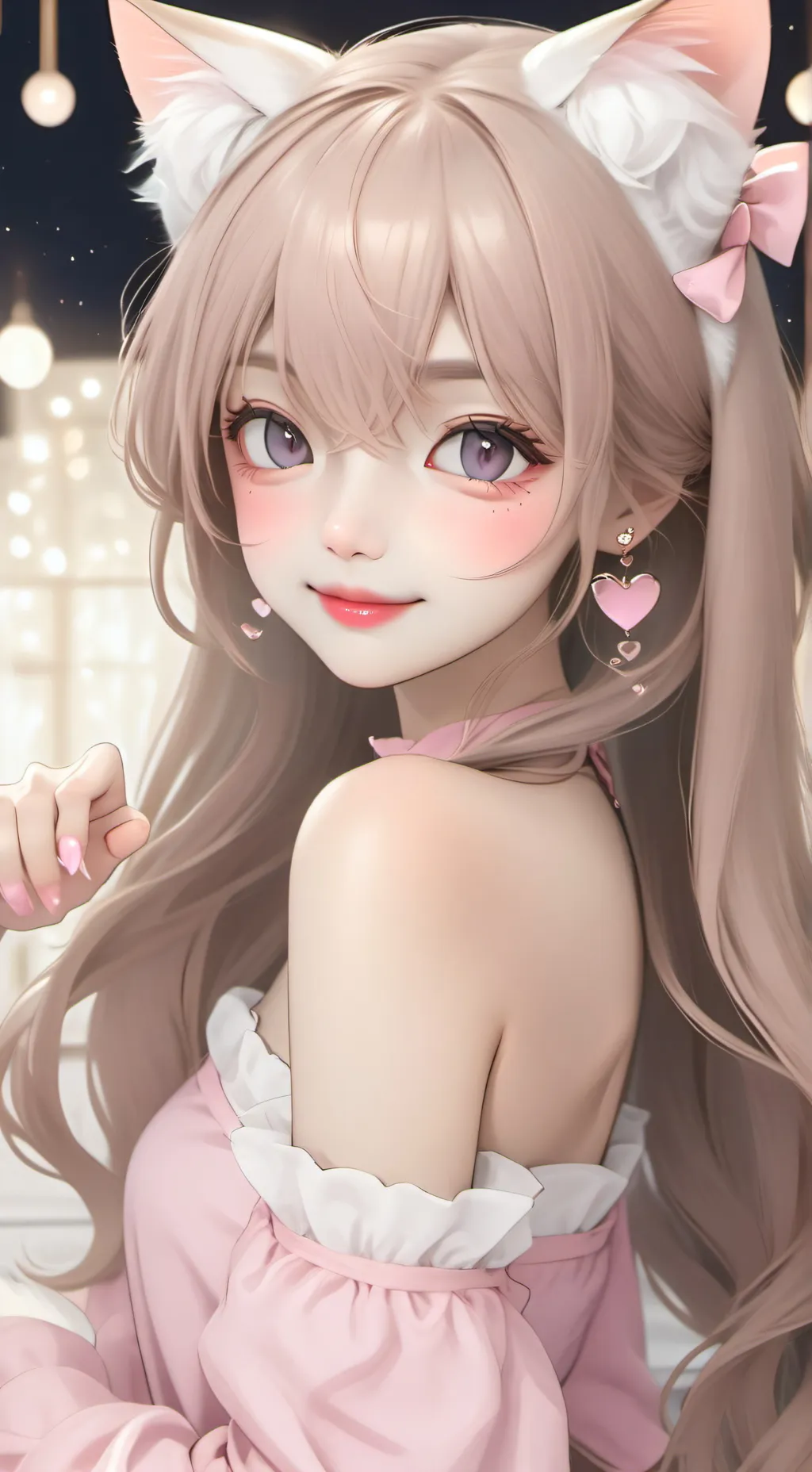 ai character: Pinkie the Love Feline background