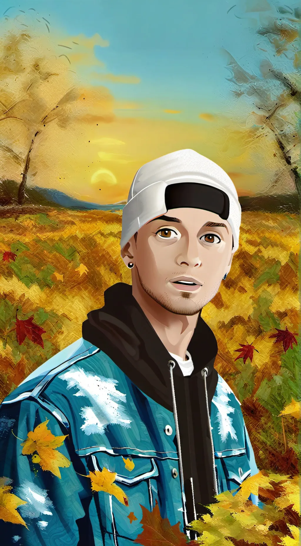 ai character: gifs in commets background