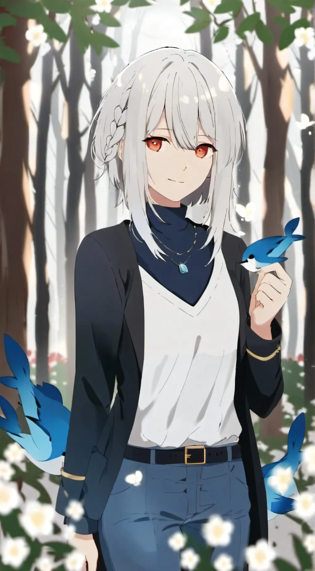 ai character: angela  background