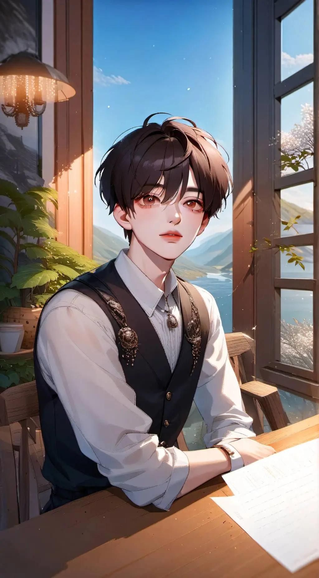 ai character: Саша background