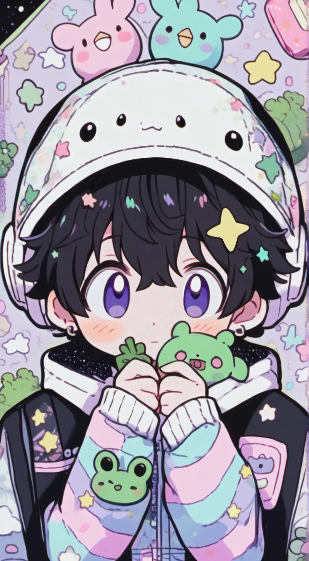 ai character: *°fruitcake°* background