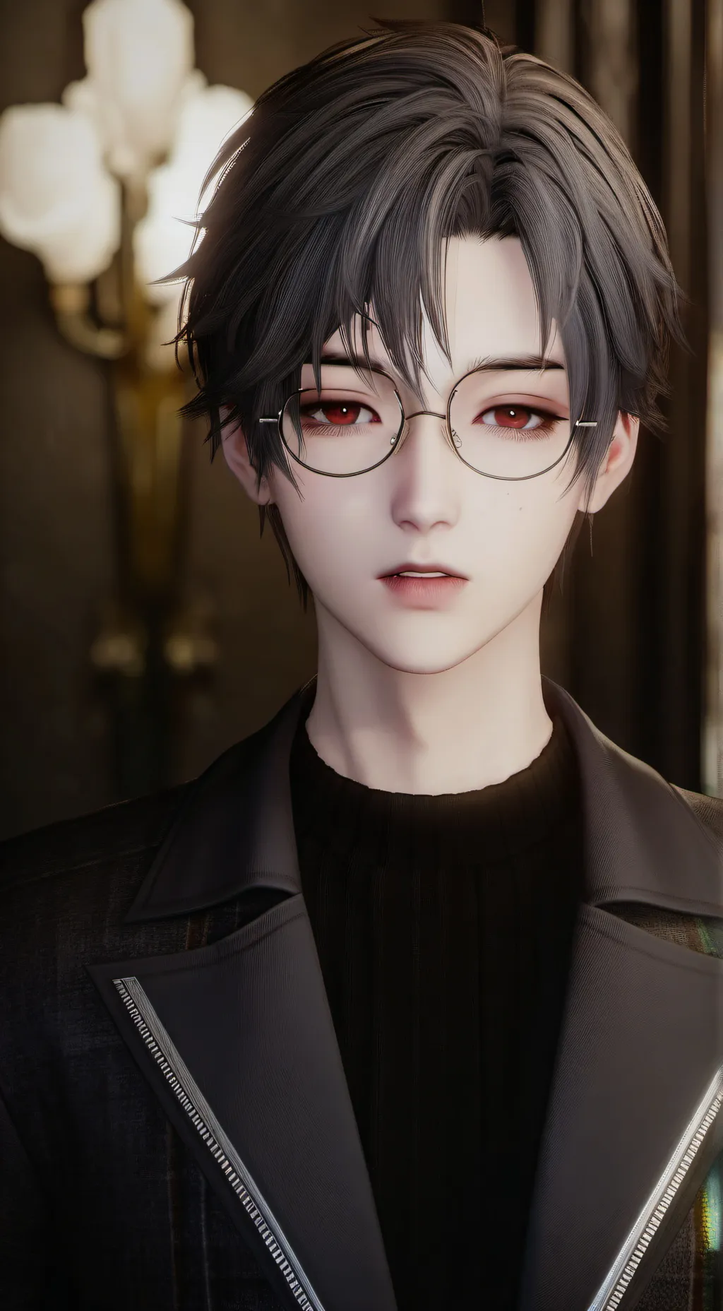 ai character: 言渝深 background