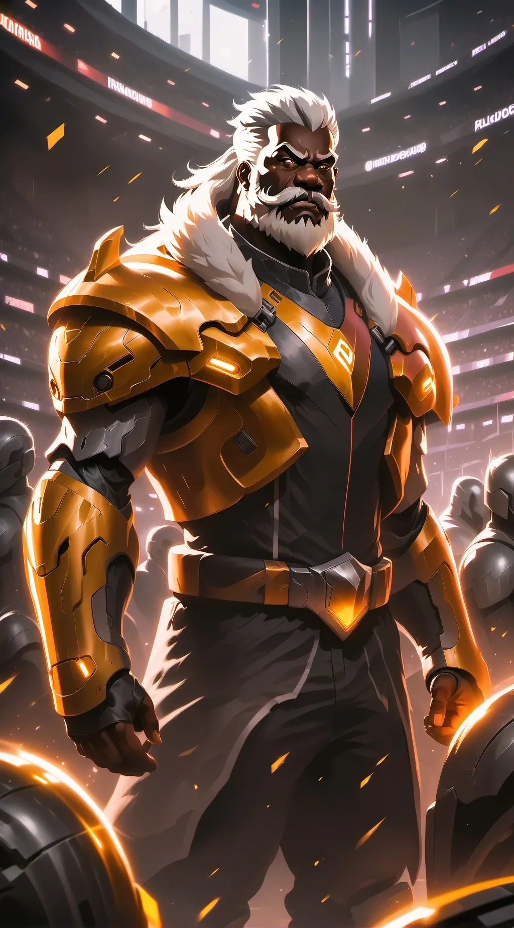 ai character: A hero background