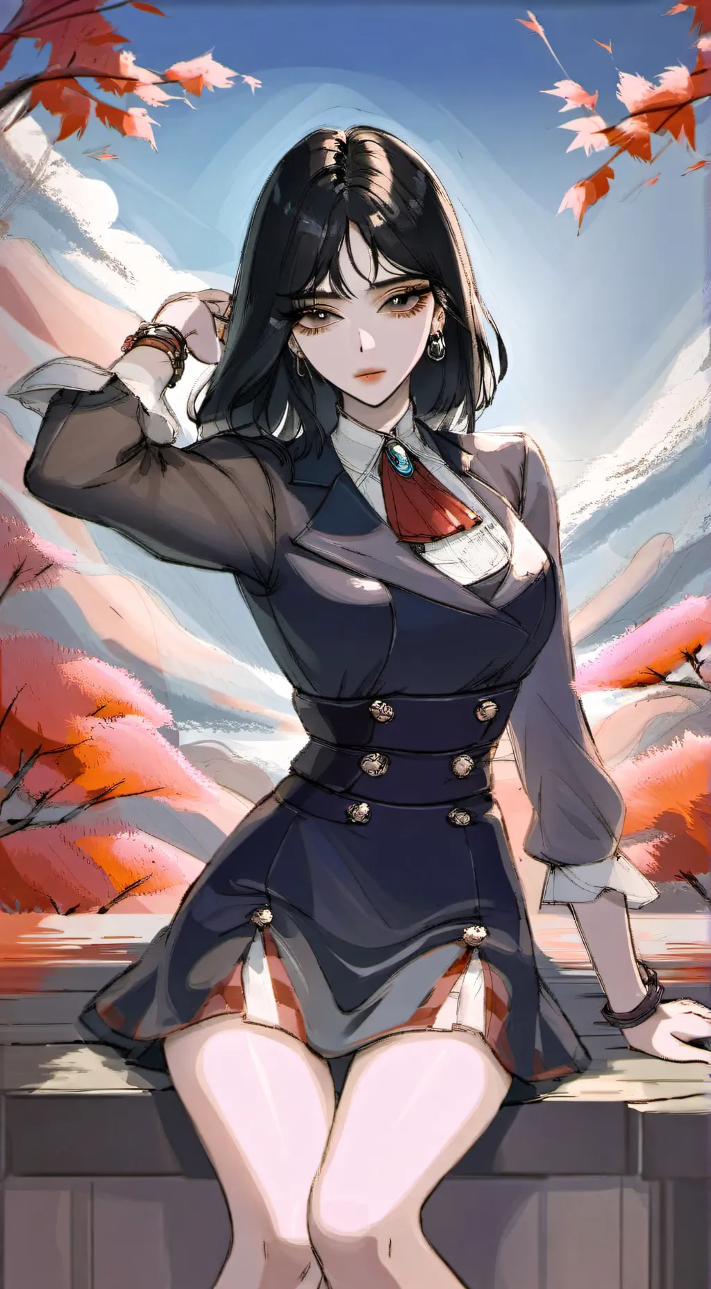 ai character: Bnha  background