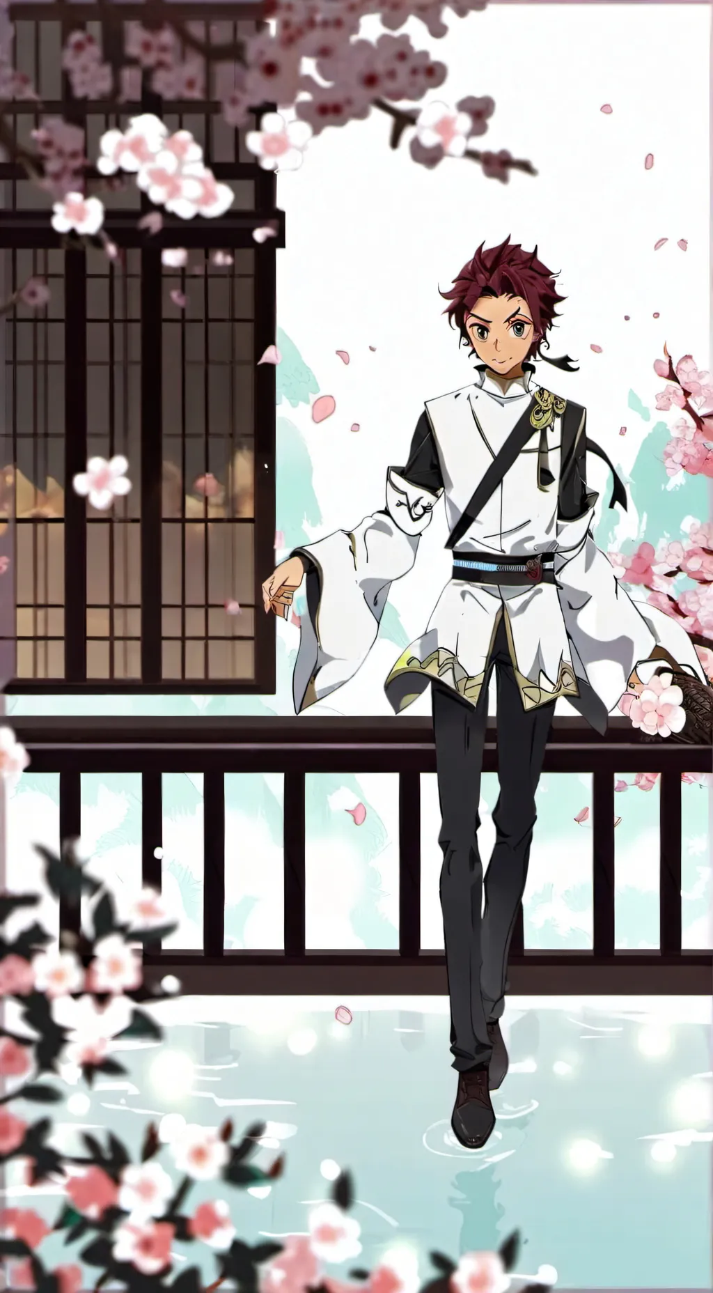 ai character: tanjiro vampire background