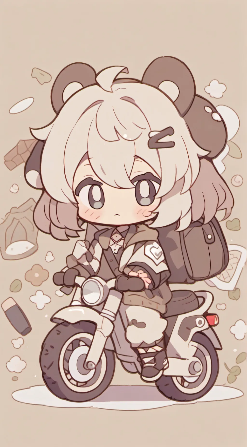 ai character: big bike bark :D background