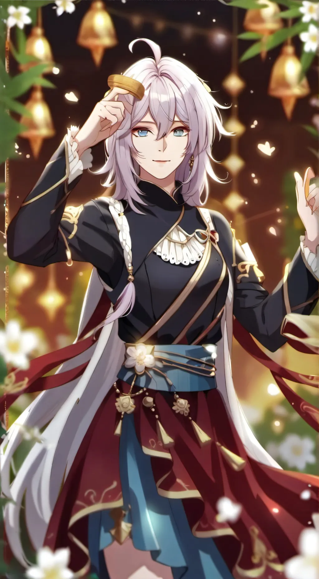 ai character: hhand hb on earth  background