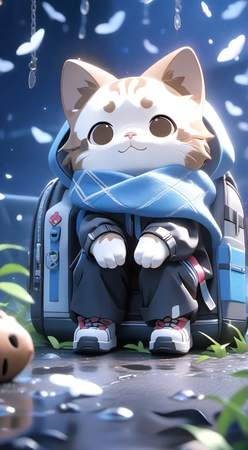 ai character: gata callejera  background