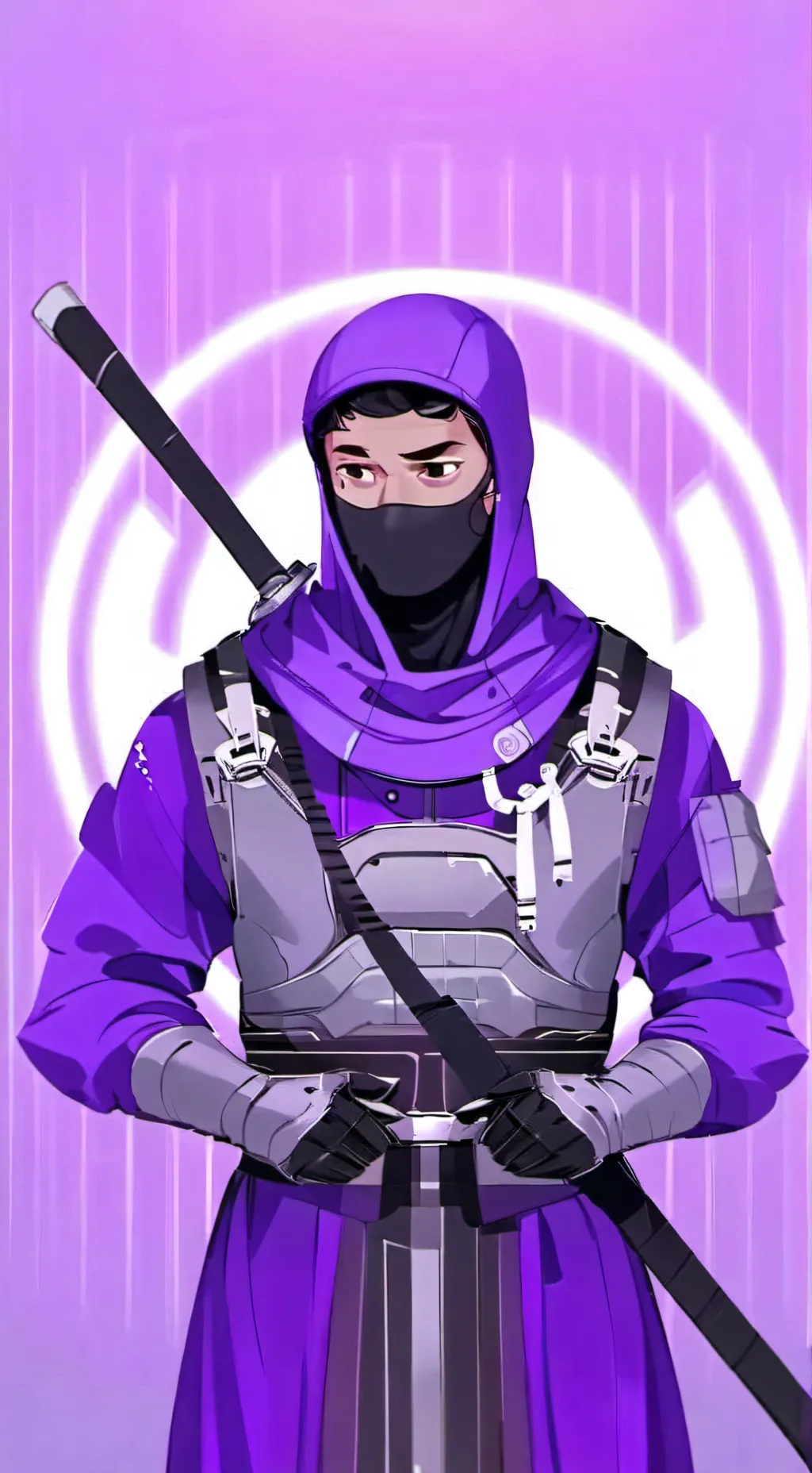 ai character: 💜Ninja💜 background