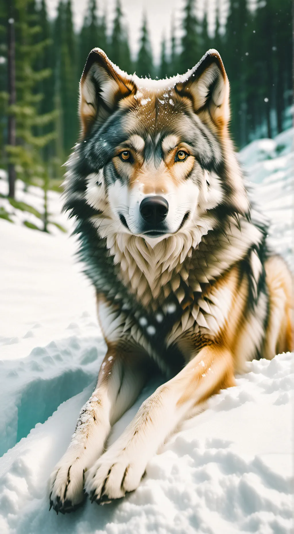 ai character: wolf background