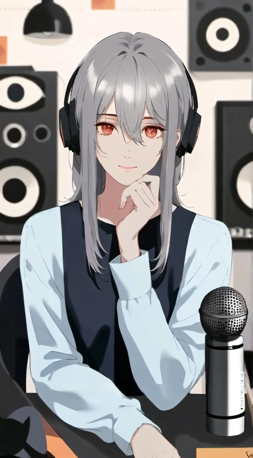 ai character: astro speakerwoman background