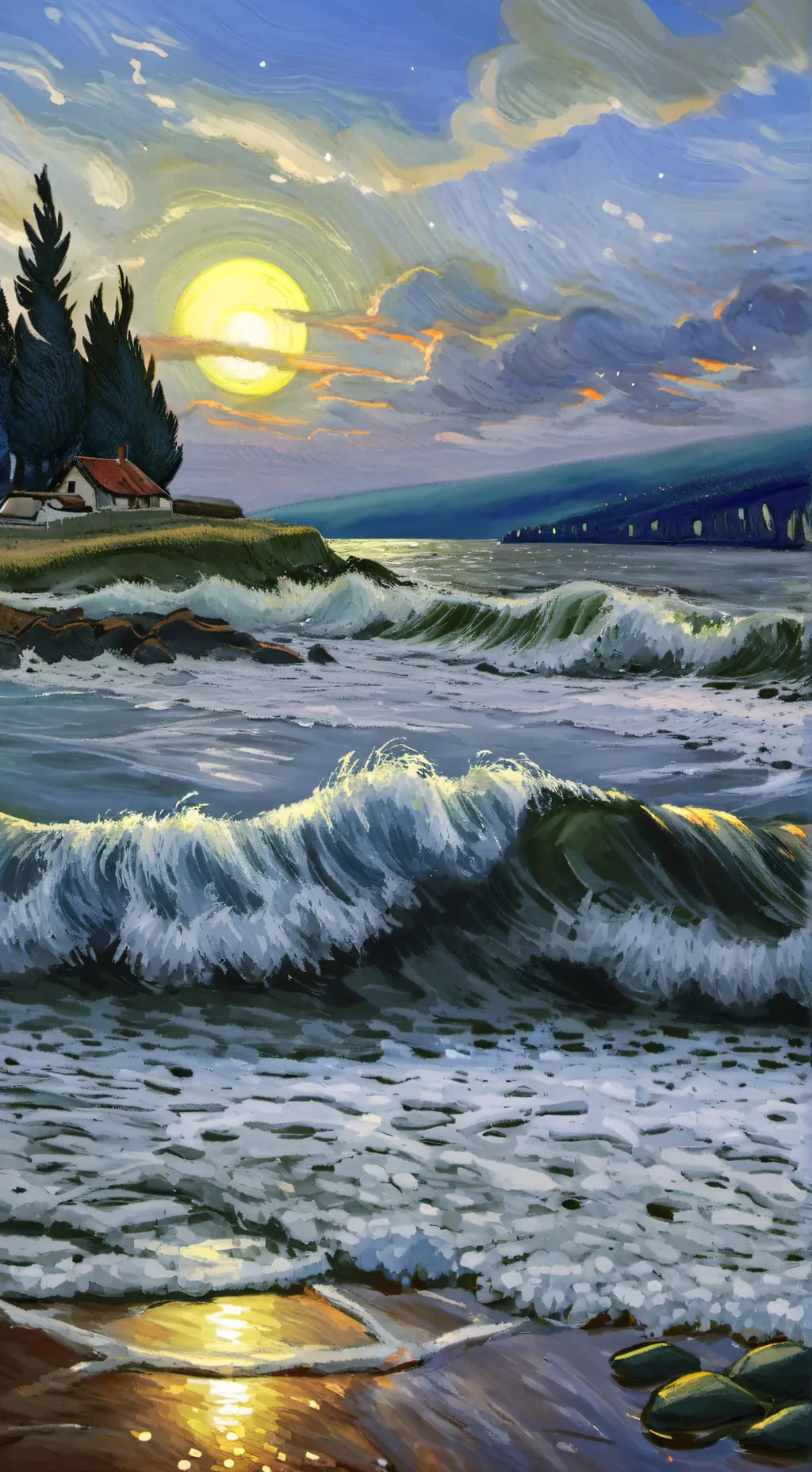 ai character: Radioapple walk background