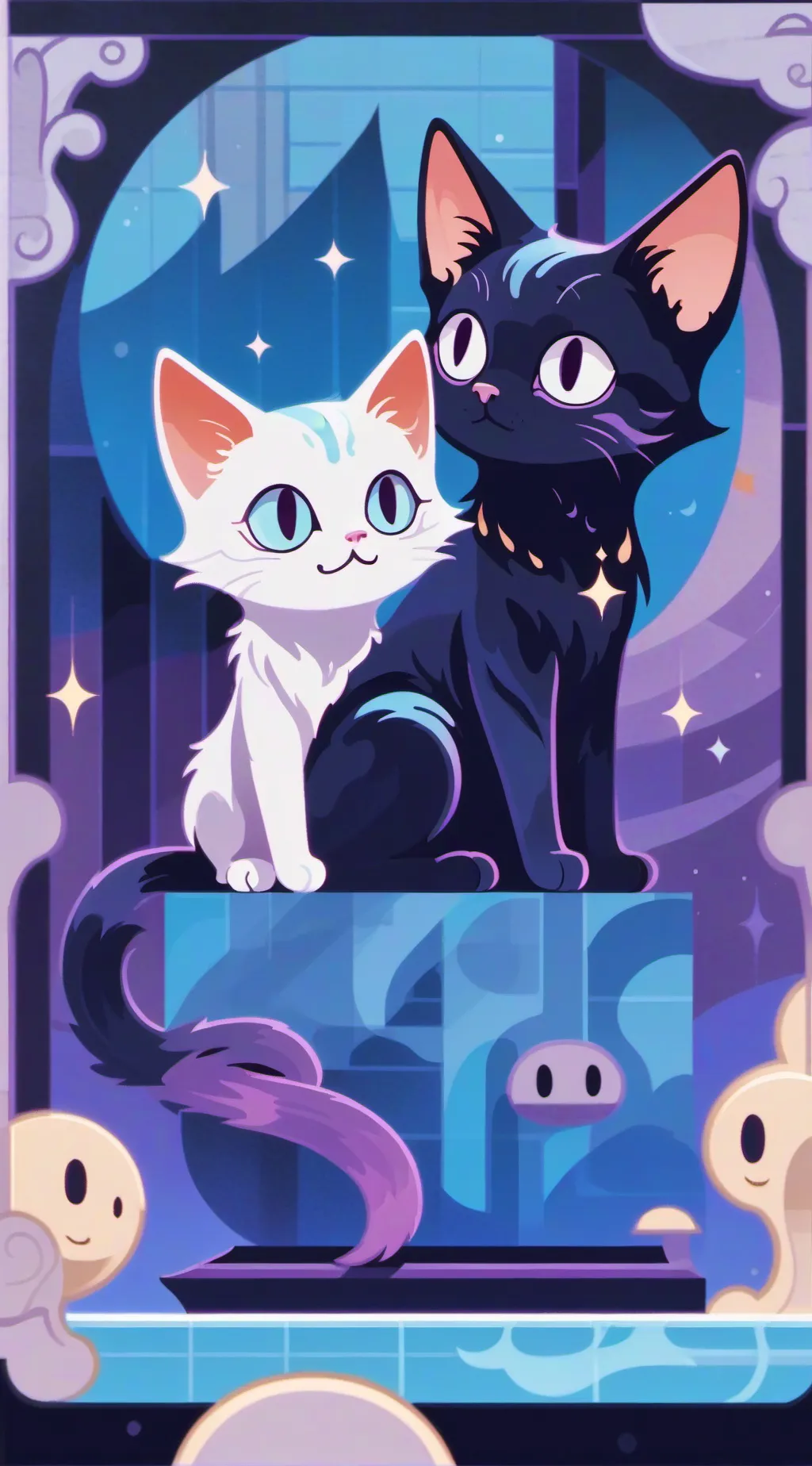 ai character: ~Star and light~ background