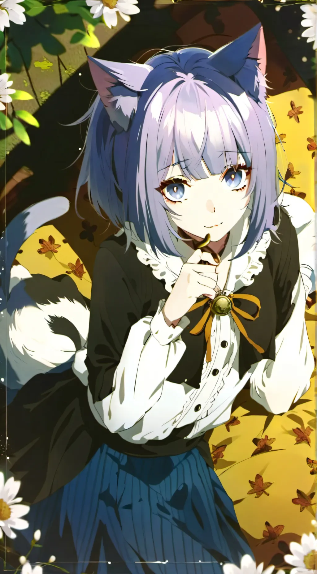 ai character: Purplexia the Cat  background