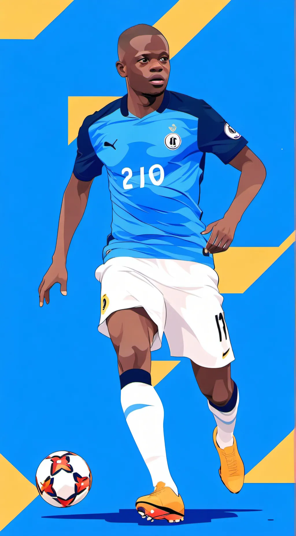 ai character: n'golo kante! background