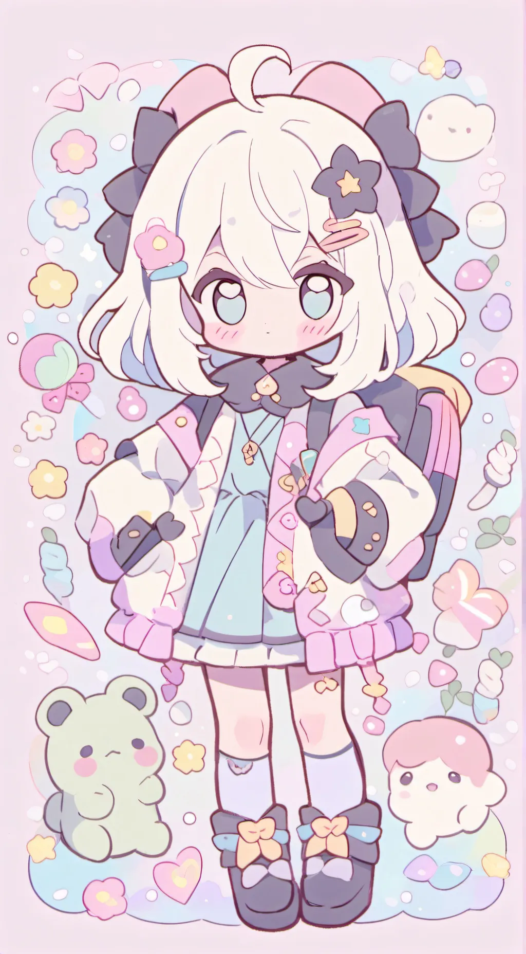 ai character: ~Dandys world~ background