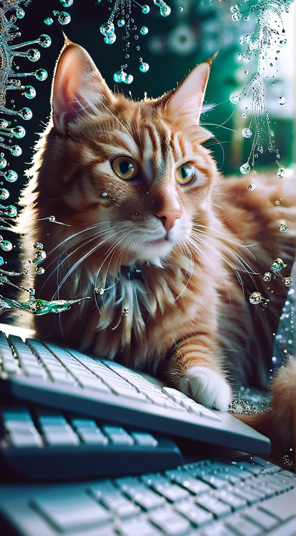 ai character: Orange Byte background