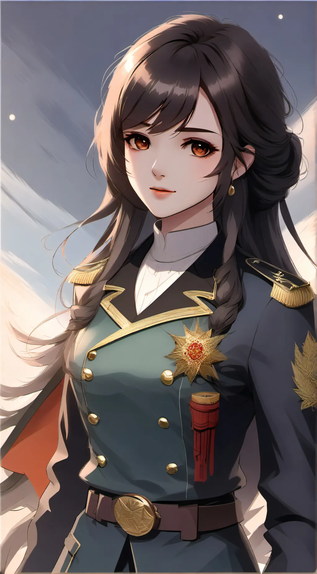 ai character: comander zahra background