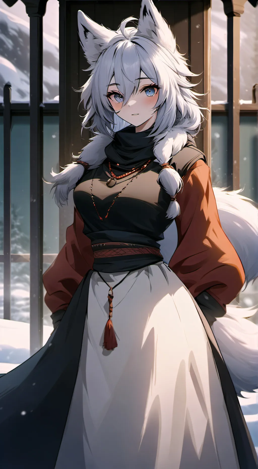 ai character: Fei Frost background