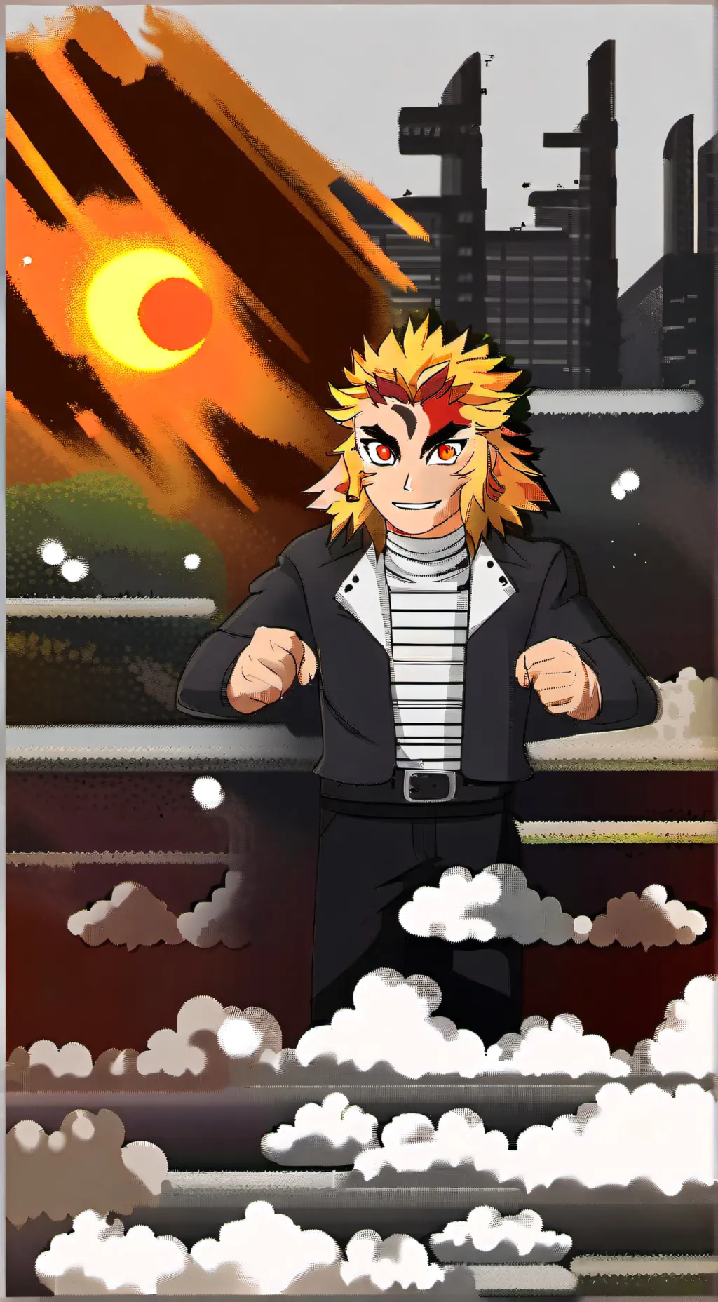 ai character: rengoku  background