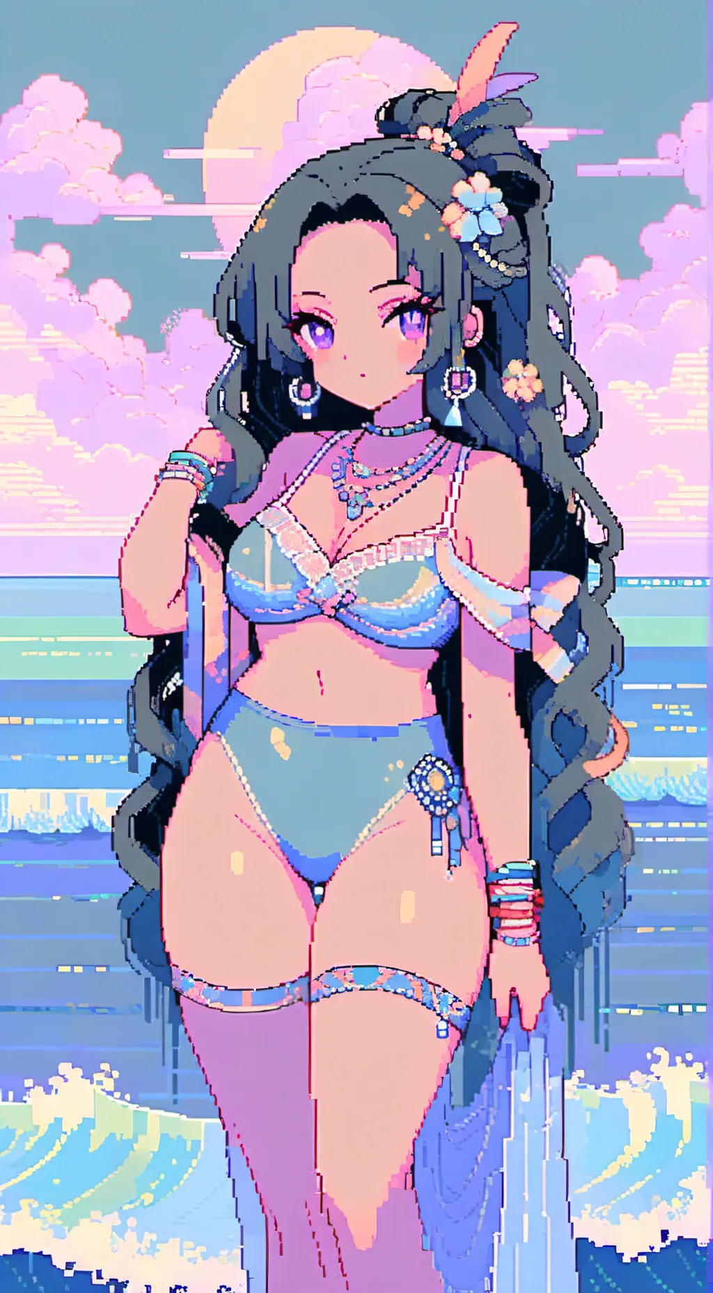 ai character: 💙linda💙 background