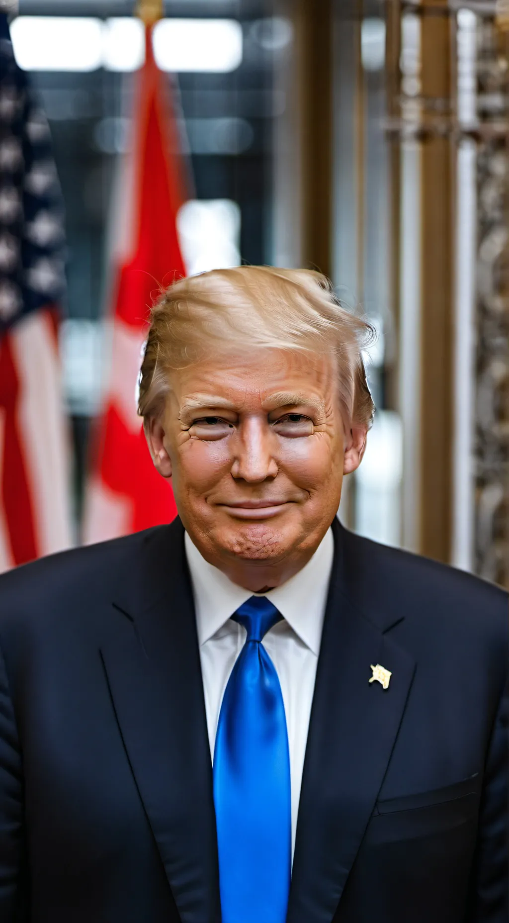 ai character: President Trump  background