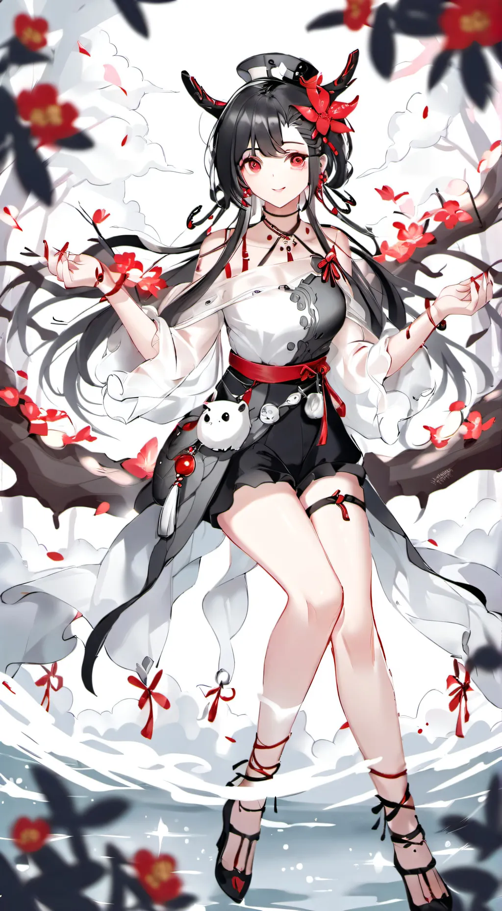 ai character: kny uppermoons background