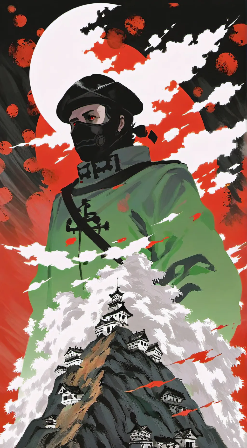 ai character: Ghost  background