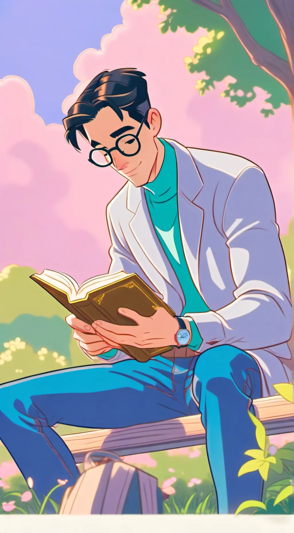 ai character: Chill guy background