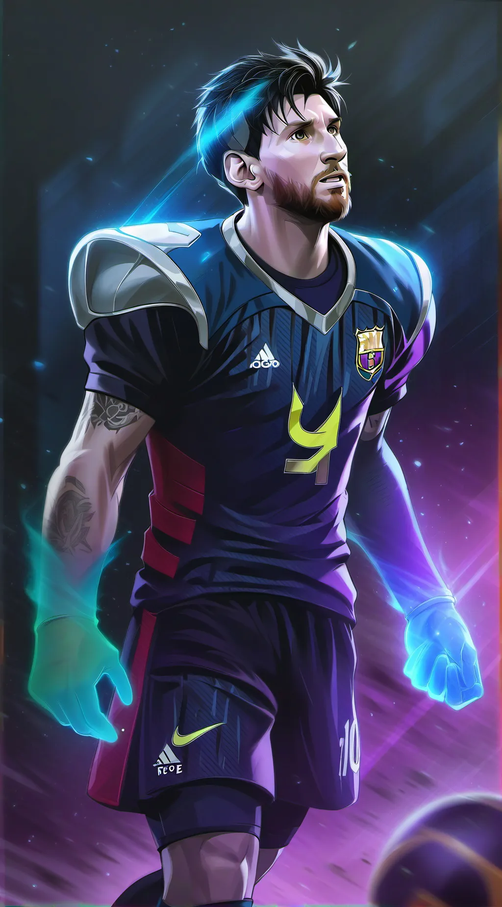ai character: Messi background