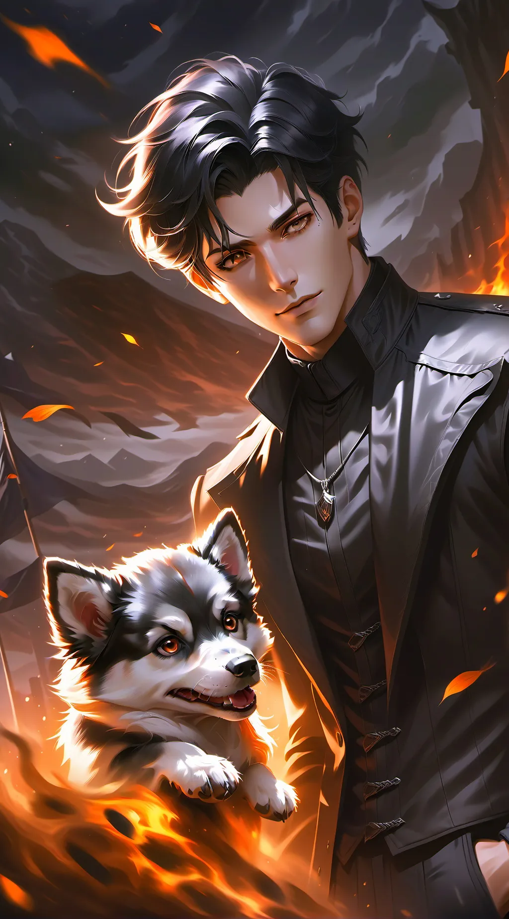 ai character: Damien background