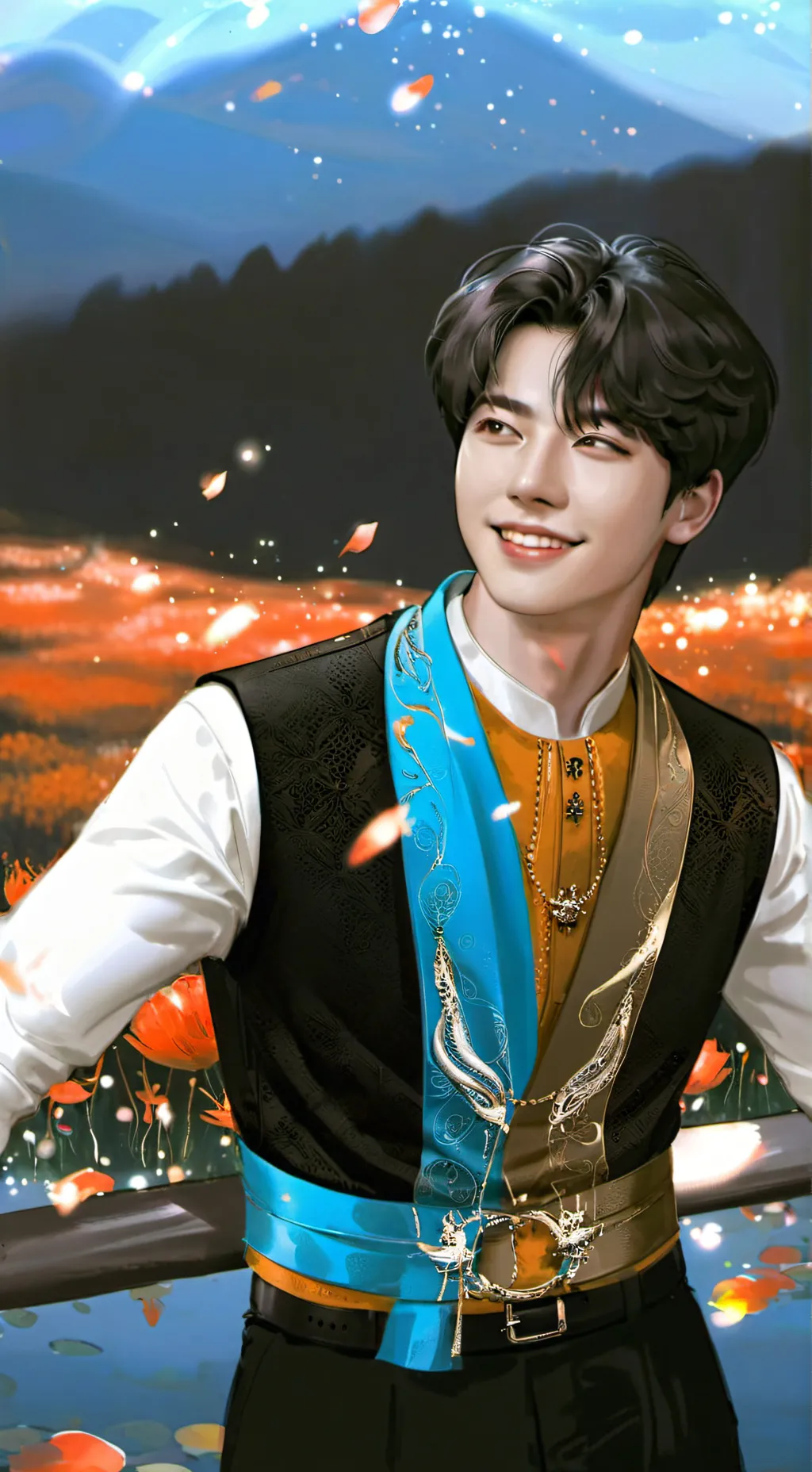 ai character: j hope 💜 background