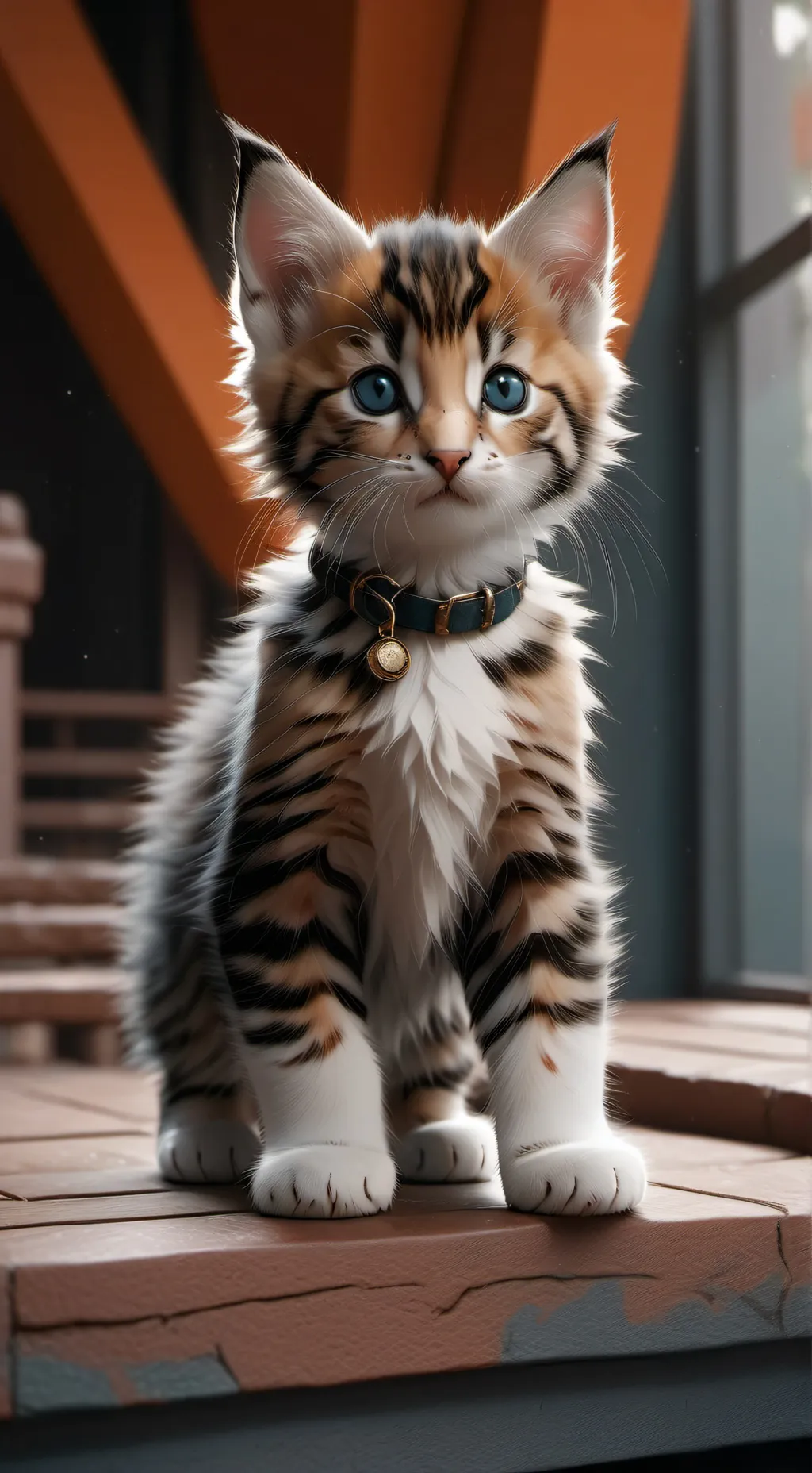 ai character: Kitten  background