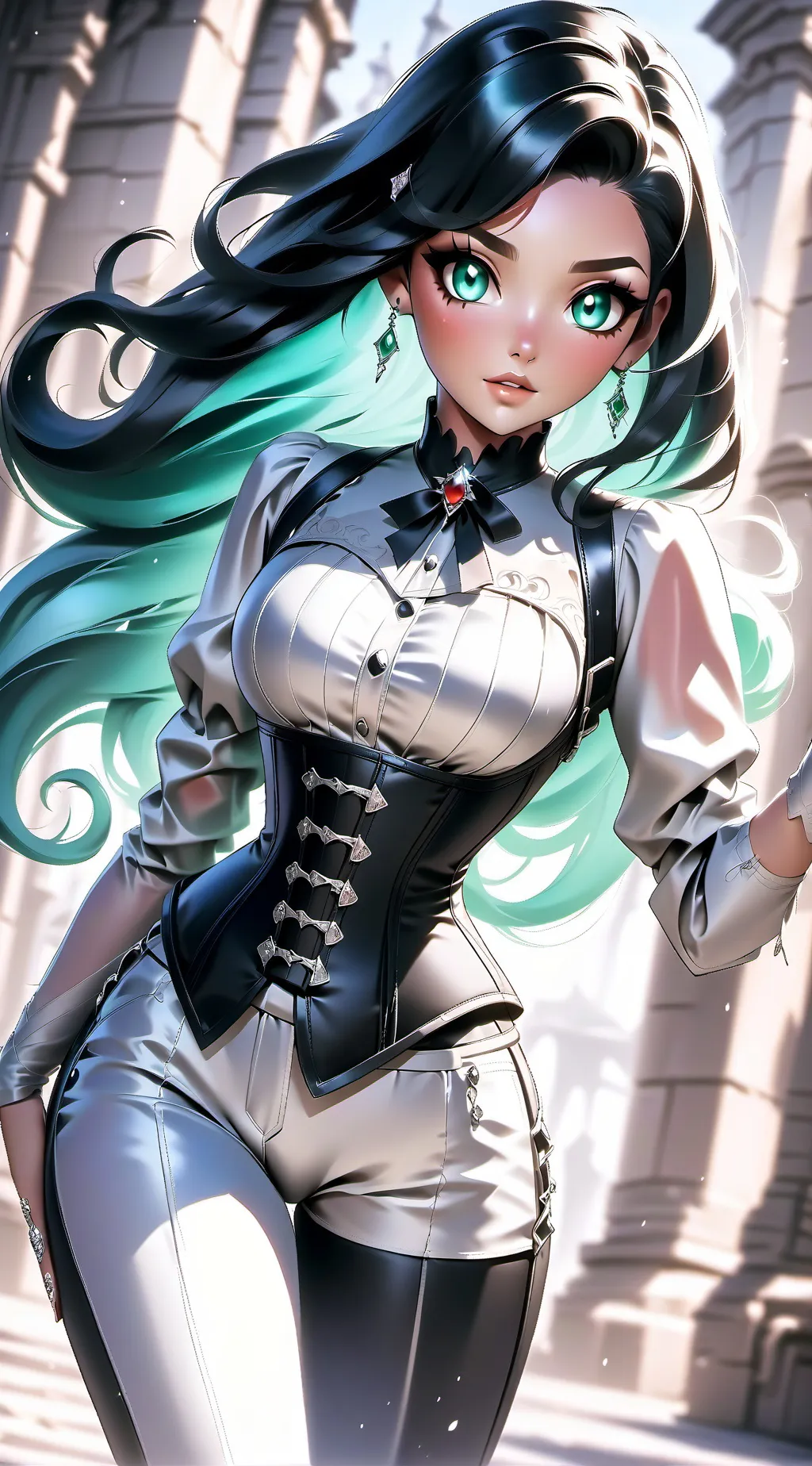 ai character: Luna,tu amante background